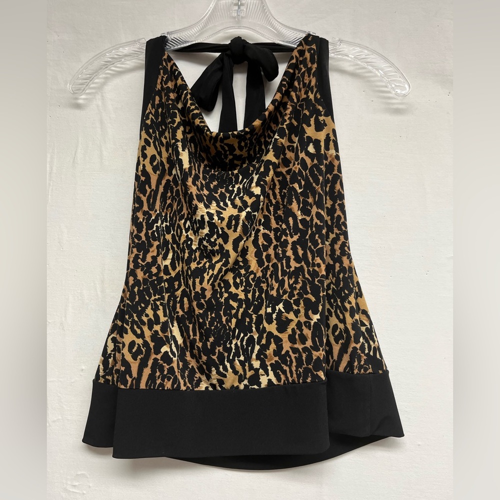 1950s Bombshell Leopard Halter – Classic Rockabilly Pin-Up Top AGB,  S- Mobwife
